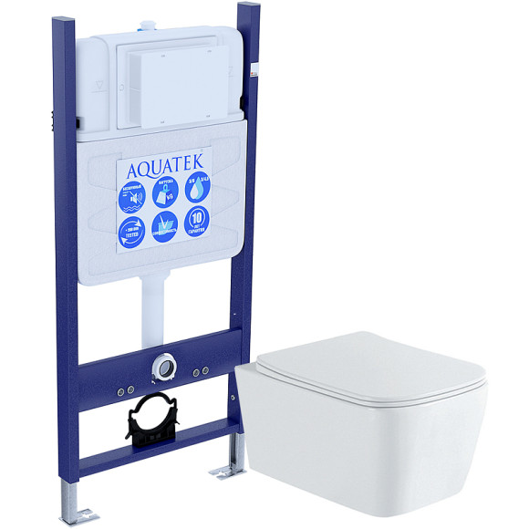 Комплект унитаза с инсталляцией Aquatek Либра New SET AQUATEK ЛИБРА N-14 cm с сиденьем Микролифт Комплект унитаза с инсталляцией Aquatek Либра New SET AQUATEK ЛИБРА N-14 cm с сиденьем Микролифт