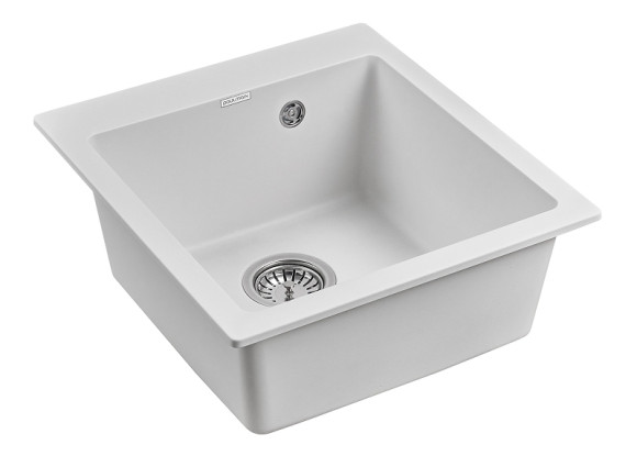 Кухонная мойка Paulmark Kante 45 PM104651-WH Белая Кухонная мойка Paulmark Kante 45 PM104651-WH Белая