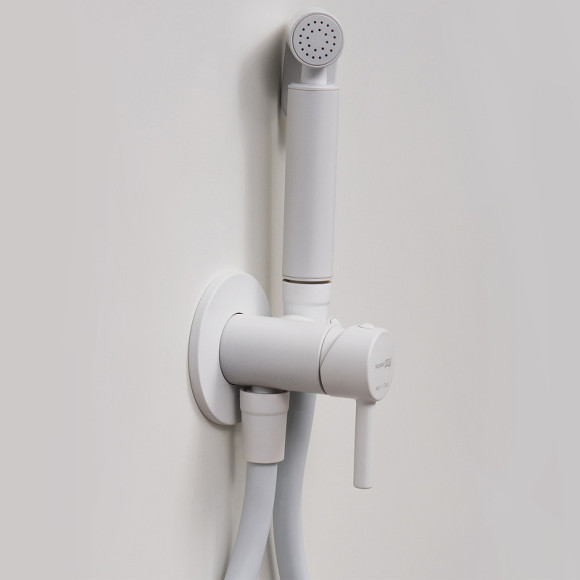 Гигиенический душ со смесителем WasserKRAFT A70538 Белый матовый
