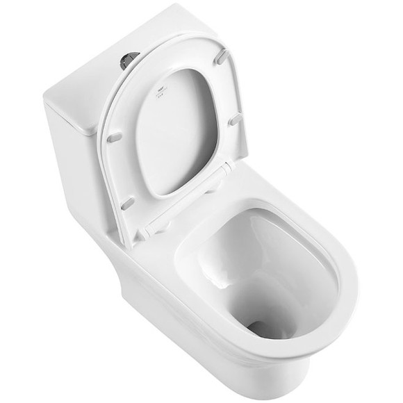 Унитаз моноблок BelBagno Lounge BB8618CPR-MN/SC с сиденьем Микролифт Унитаз моноблок BelBagno Lounge BB8618CPR-MN/SC с сиденьем Микролифт