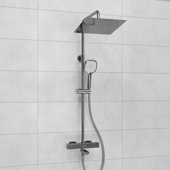Душевая система WasserKRAFT A199.118.065.087.CH Thermo с термостатом Хром Душевая система WasserKRAFT A199.118.065.087.CH Thermo с термостатом Хром