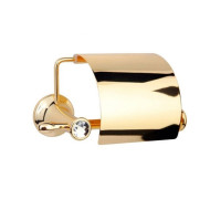 Держатель туалетной бумаги Boheme Chiaro 10501 с крышкой Золото Держатель туалетной бумаги Boheme Chiaro 10501 с крышкой Золото