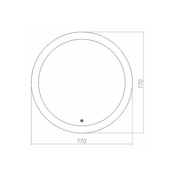 Зеркало Azario Перла 77 ФР-00000847 с подсветкой с сенсорным выключателем Зеркало Azario Перла 77 ФР-00000847 с подсветкой с сенсорным выключателем