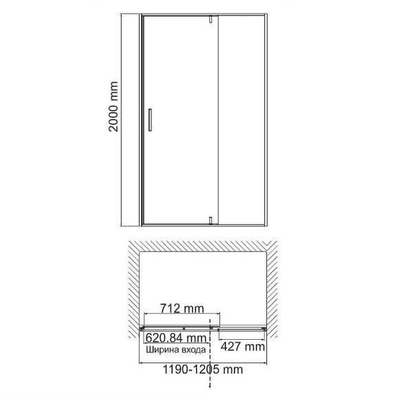 Душевая дверь WasserKRAFT Neime 120 19P05 профиль Белый матовый стекло прозрачное Душевая дверь WasserKRAFT Neime 120 19P05 профиль Белый матовый стекло прозрачное