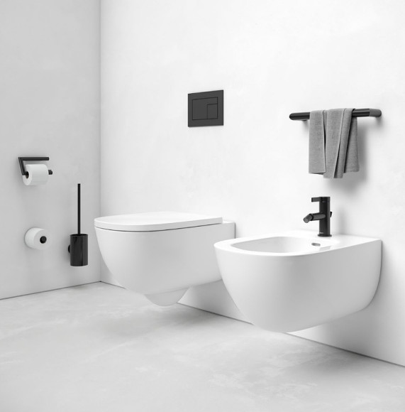 Ершик для унитаза Keuco Collection Reva 12864 379000 Черный матовый