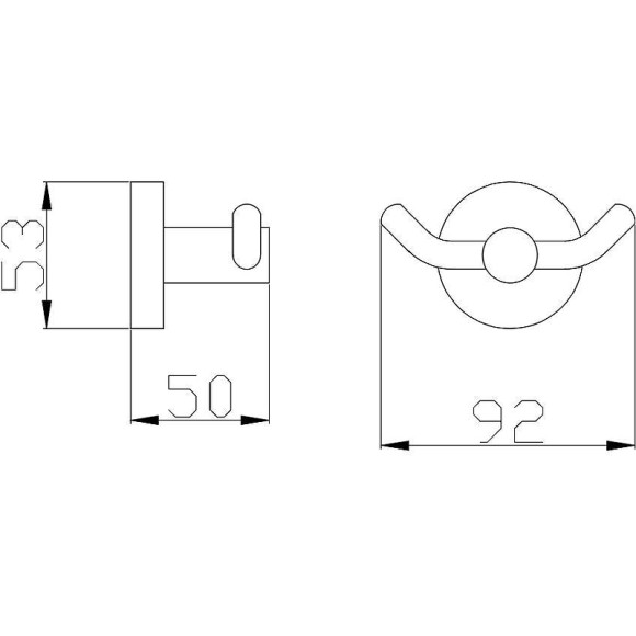 Двойной крючок Rav Slezak Colorado COA0102SM Бронза Двойной крючок Rav Slezak Colorado COA0102SM Бронза