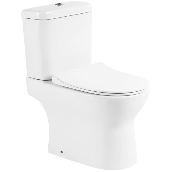 Унитаз компакт BelBagno Steam BB130CPR/SC без бачка с сиденьем Микролифт