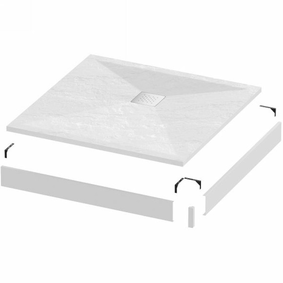 Душевой поддон из искусственного камня Grossman Strong 100x100 GR-S1100100Q Белый Душевой поддон из искусственного камня Grossman Strong 100x100 GR-S1100100Q Белый