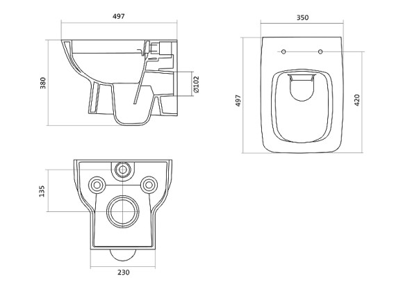 Комплект унитаза с инсталляцией Santek Нео Пэк 1WH501572 с сиденьем Микролифт и клавишей смыва Хром