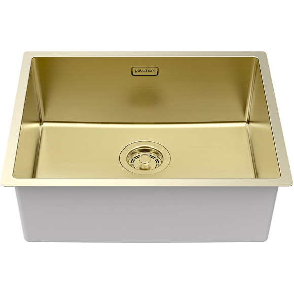 Кухонная мойка Paulmark Lassan 54 Uni LA54-LG Светлое золото Кухонная мойка Paulmark Lassan 54 Uni LA54-LG Светлое золото
