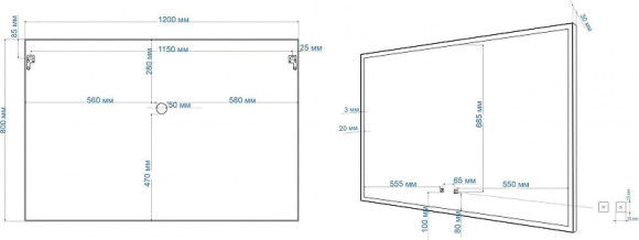 Зеркало Art&Max Arezzo AM-Are-1200-800-DS-FC-H-Nero с подсветкой с сенсорным выключателем Черное Зеркало Art&Max Arezzo AM-Are-1200-800-DS-FC-H-Nero с подсветкой с сенсорным выключателем Черное