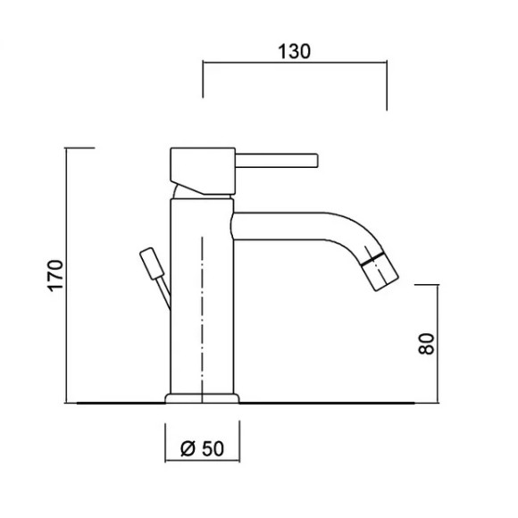 Смеситель для раковины Giulini Futuro F6545ANO Черный матовый