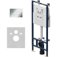 Инсталляция AM.PM MasterFit I012710.0151 для унитаза с клавишей смыва Хром глянцевый