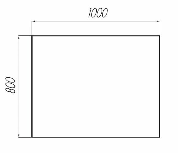 Зеркало Aquaton Брук 100 1A200302BC010 прямоугольное