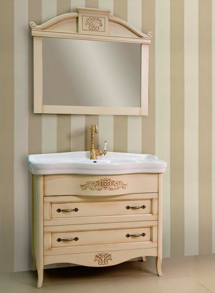 Зеркало BelBagno Primavera 99 BB45S/PBA Bianco Antico