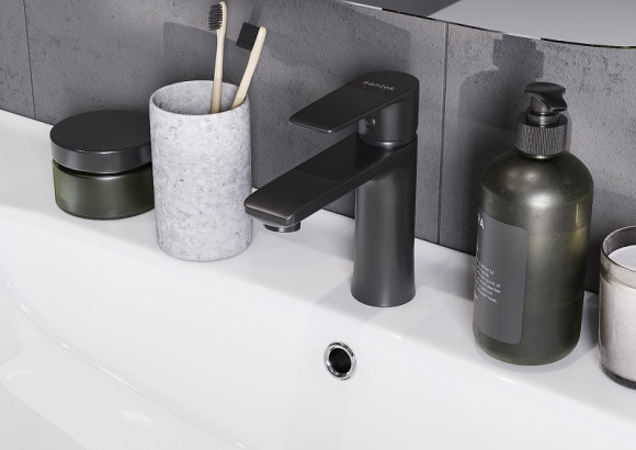 Смеситель для раковины Santek Арма WH5A02007N001 Черный матовый