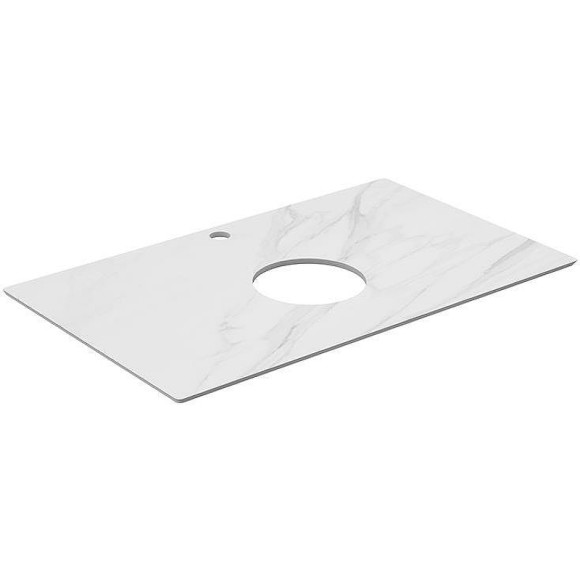 Столешница под раковину Kerama Marazzi Plaza Classic Neo Монте тиберио 80 PL1.SG507120R\80 Белый мрамор
