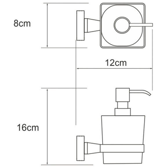 Дозатор для жидкого мыла WasserKRAFT Dill K-3999 Хром Дозатор для жидкого мыла WasserKRAFT Dill K-3999 Хром