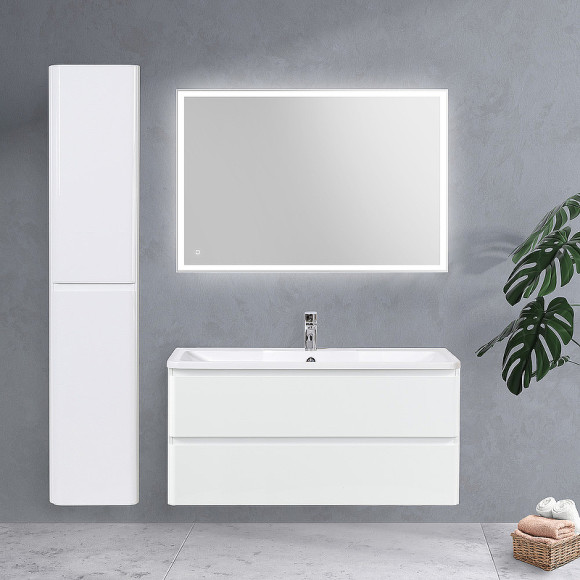 Тумба под раковину BelBagno 120 ALBANO-1200-2C-SO-BL подвесная Bianco Lucido
