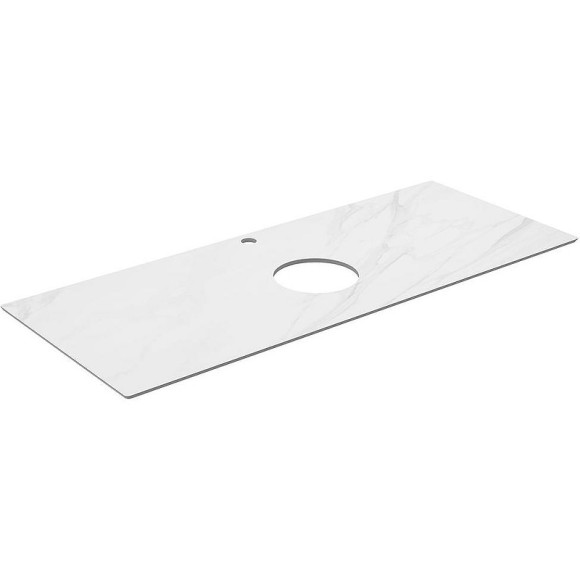 Столешница под раковину Kerama Marazzi Plaza Classic Neo Монте тиберио 120 PL1.SG507120R\120 Белый мрамор