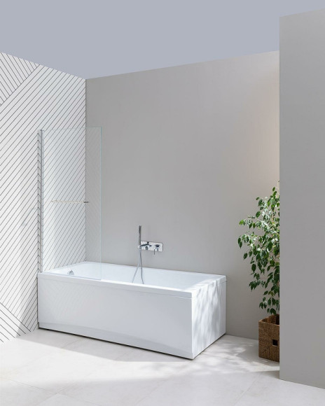 Шторка на ванну Allen Brau Priority 80 3.31023.00 профиль Хром стекло прозрачное Шторка на ванну Allen Brau Priority 80 3.31023.00 профиль Хром стекло прозрачное