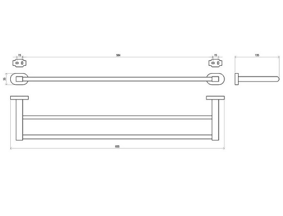 Полотенцедержатель Ravak Chrome CR 320.00 X07P193 двойной Хром Полотенцедержатель Ravak Chrome CR 320.00 X07P193 двойной Хром