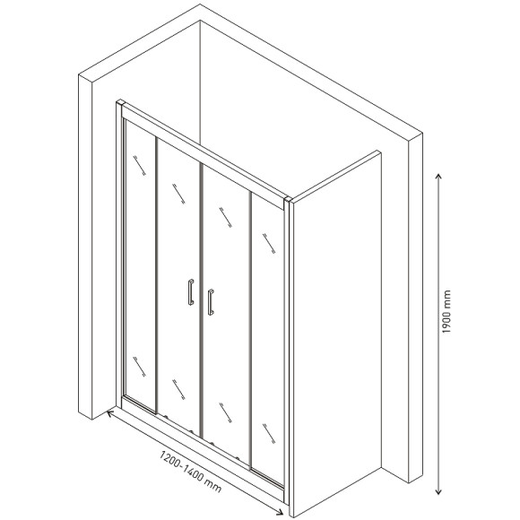 Душевая дверь Berges Porta 120-140 063101 профиль Хром сильвер стекло прозрачное Душевая дверь Berges Porta 120-140 063101 профиль Хром сильвер стекло прозрачное