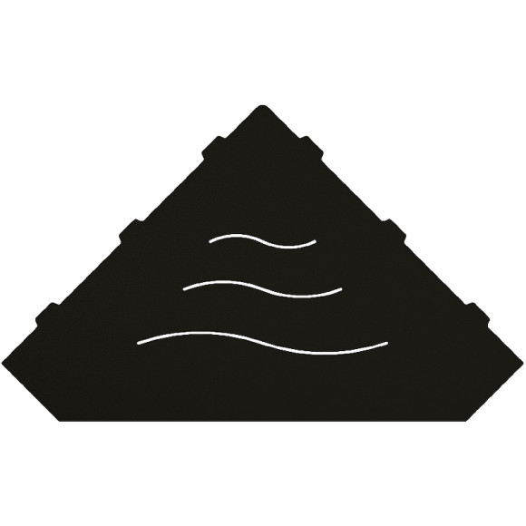 Металлическая полка RGW MT-03B 49279903-04 угловая Черная Металлическая полка RGW MT-03B 49279903-04 угловая Черная