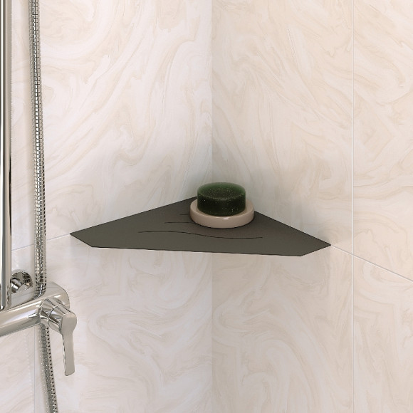 Металлическая полка RGW MT-03B 49279903-04 угловая Черная Металлическая полка RGW MT-03B 49279903-04 угловая Черная