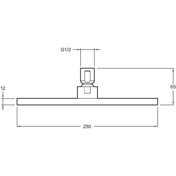 Верхний душ Jacob Delafon Katalyst E13696-CP Хром Верхний душ Jacob Delafon Katalyst E13696-CP Хром