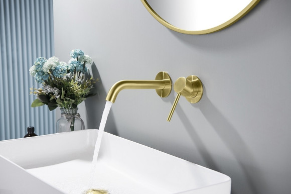 Смеситель для раковины Timo Saona 2372/17SM Золото матовое