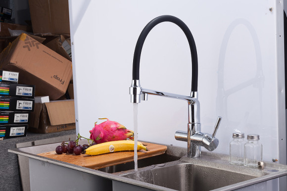 Смеситель для кухни Gappo G4398-7 Хром Черный