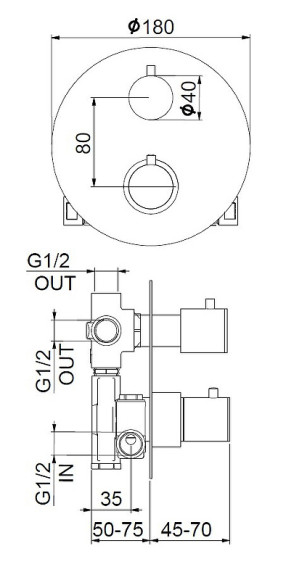 Смеситель для душа Webert Sax Evolution SE970903015 с термостатом Хром Смеситель для душа Webert Sax Evolution SE970903015 с термостатом Хром