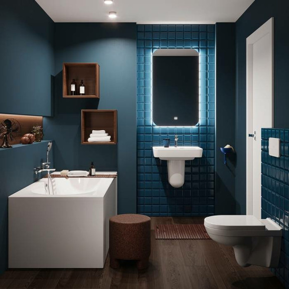 Смеситель для ванны Villeroy&Boch O.Novo TVT10400100061 Хром