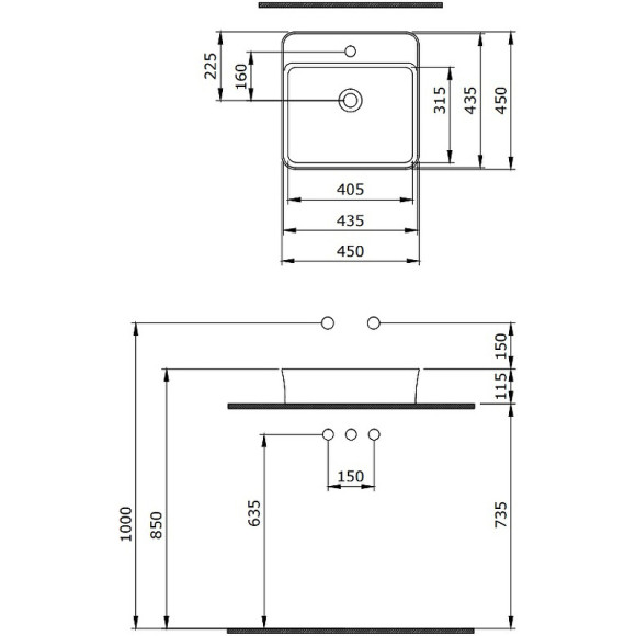 Раковина Berges Ego SL 45 182074 Жасмин матовый Раковина Berges Ego SL 45 182074 Жасмин матовый