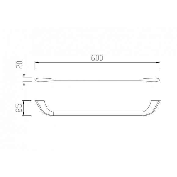 Полотенцедержатель Abber Nord AA1552B Черный матовый Полотенцедержатель Abber Nord AA1552B Черный матовый