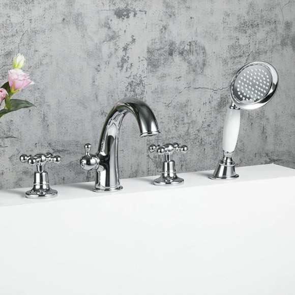 Смеситель на борт ванны Gappo G89 G1189 Хром