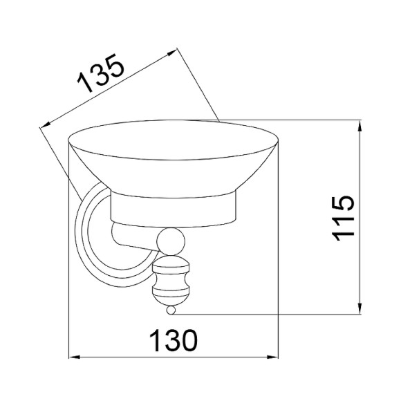 Мыльница Boheme Vogue Nero 10183 Хром Мыльница Boheme Vogue Nero 10183 Хром