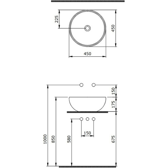 Раковина-чаша Berges Mascon 45 181022 Антрацит матовый Раковина-чаша Berges Mascon 45 181022 Антрацит матовый