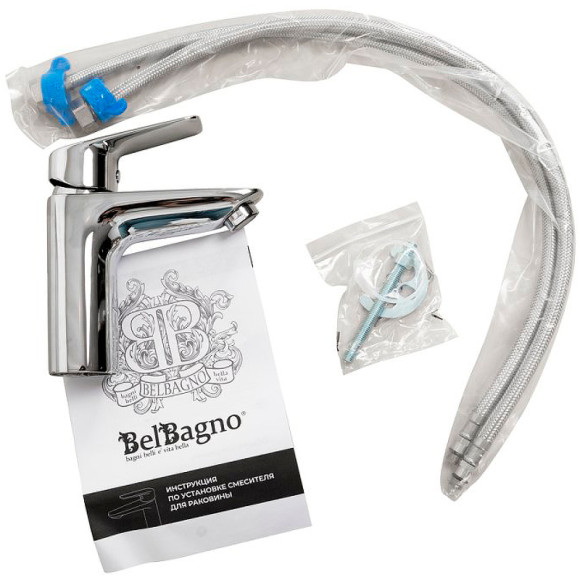 Смеситель для раковины BelBagno Due DUE-LVM-CRM-W0 Хром Смеситель для раковины BelBagno Due DUE-LVM-CRM-W0 Хром