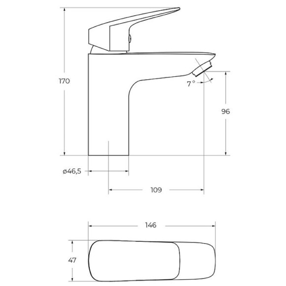 Смеситель для раковины BelBagno Due DUE-LVM-CRM-W0 Хром Смеситель для раковины BelBagno Due DUE-LVM-CRM-W0 Хром