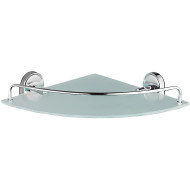 Стеклянная полка Haiba HB1921-1 угловая Хром