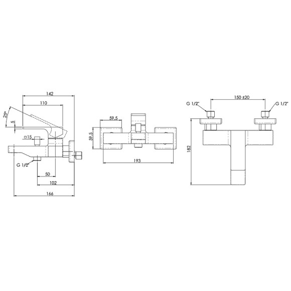 Смеситель для ванны Remer Absolute AU05BG Золото брашированное Смеситель для ванны Remer Absolute AU05BG Золото брашированное