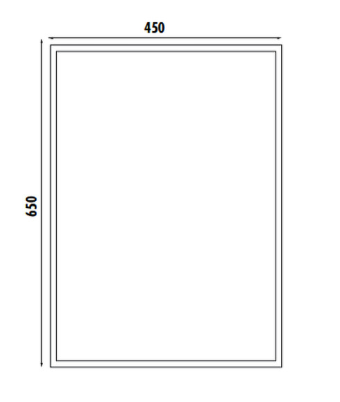 Зеркало Creavit 45 TB500 Серое Зеркало Creavit 45 TB500 Серое