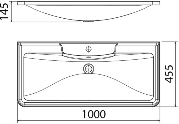Раковина Florentina Аллегро 100 10.020.01000.001 Белая