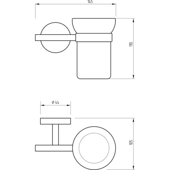 Стакан для зубных щеток Migliore Fortis 31755 Черный матовый Стакан для зубных щеток Migliore Fortis 31755 Черный матовый