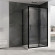 Душевой уголок Abber Schwarzer Diamant 130x60 AG30130B5-S60B5 профиль Черный стекло прозрачное Душевой уголок Abber Schwarzer Diamant 130x60 AG30130B5-S60B5 профиль Черный стекло прозрачное
