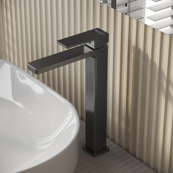 Смеситель для раковины Grossman Style 520.K35.05.420 Графит брашированный Смеситель для раковины Grossman Style 520.K35.05.420 Графит брашированный