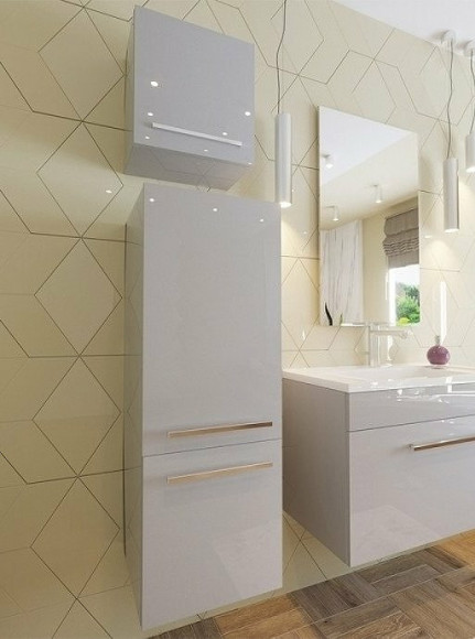 Шкаф пенал Эстет Elin 35 L ФР-00003353 подвесной Белый