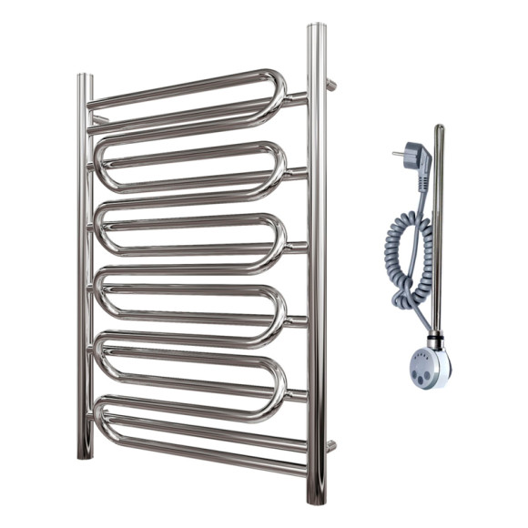 Электрический полотенцесушитель Point Юпитер Премиум PN01158SE П7 500x800 левый/правый Хром Электрический полотенцесушитель Point Юпитер Премиум PN01158SE П7 500x800 левый/правый Хром